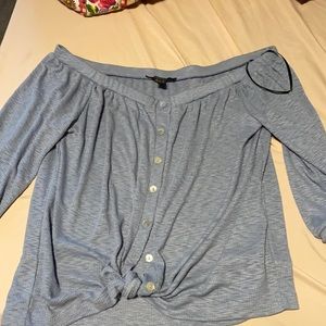 Cute over the shoulder top